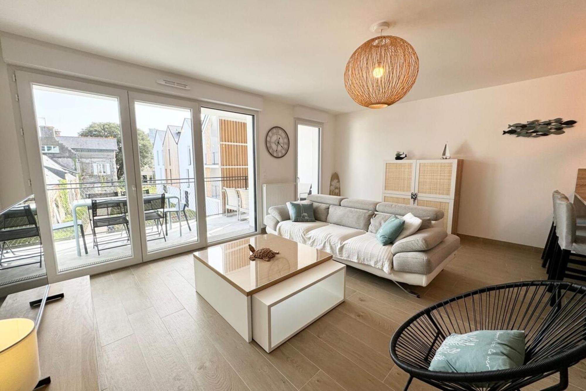 T3 De Standing Plein Bourg - 100M Des Plages Saint-Pierre-Quiberon Exterior foto